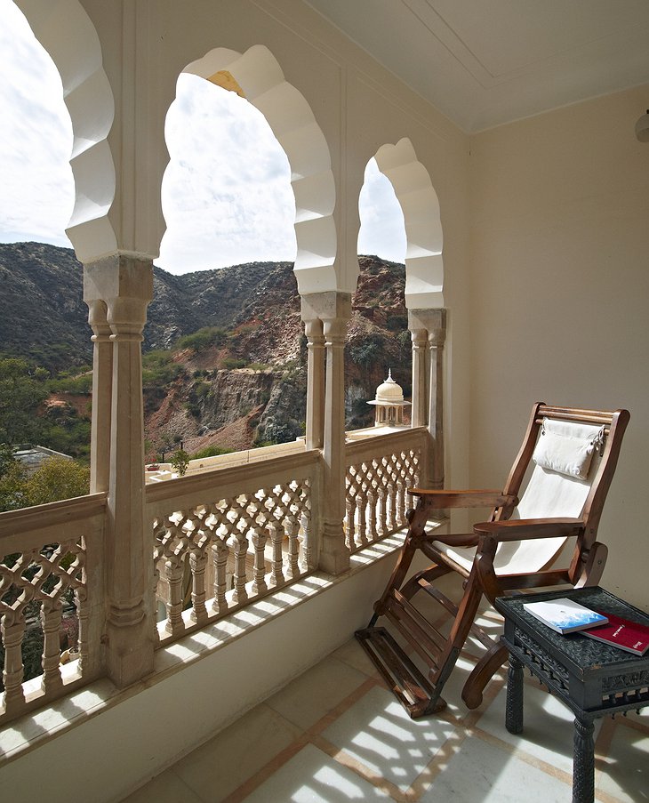Samode Palace balcony