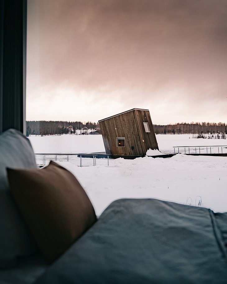 Swedish Lapland View From Bed