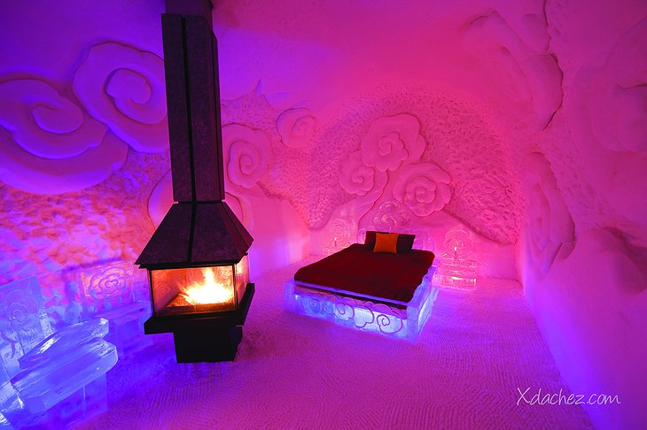 Pink ice room