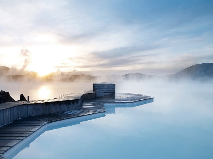 Blue Lagoon Iceland wooden platform