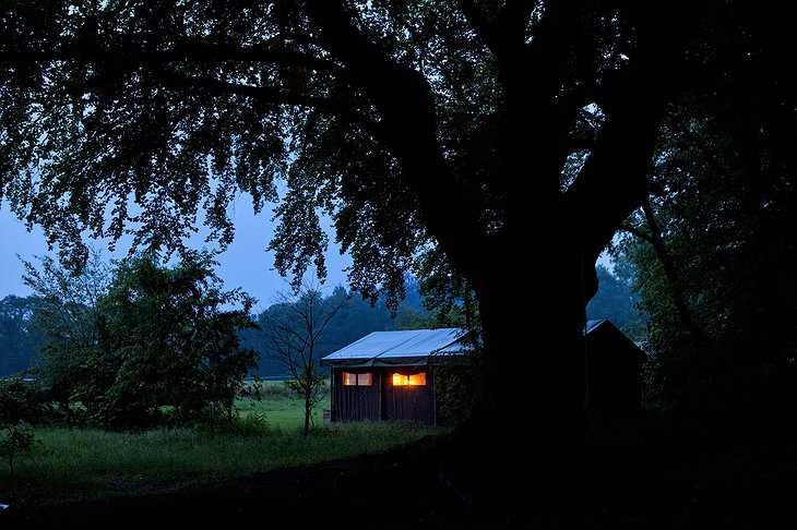 Manor Farm Alton at night