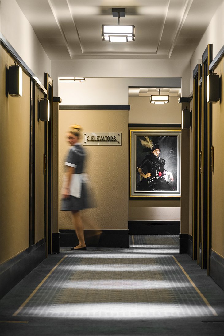 The Beaumont Hotel hallway