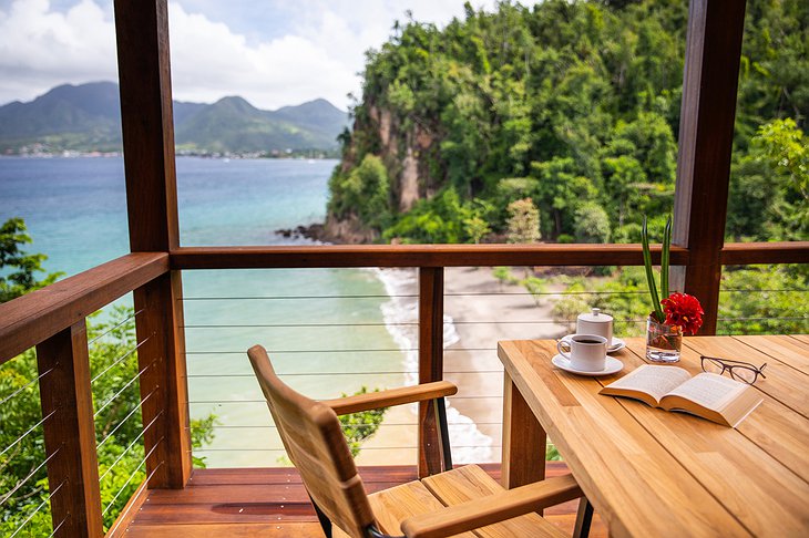 Secret Bay's Ti-Fey Villa Balcony