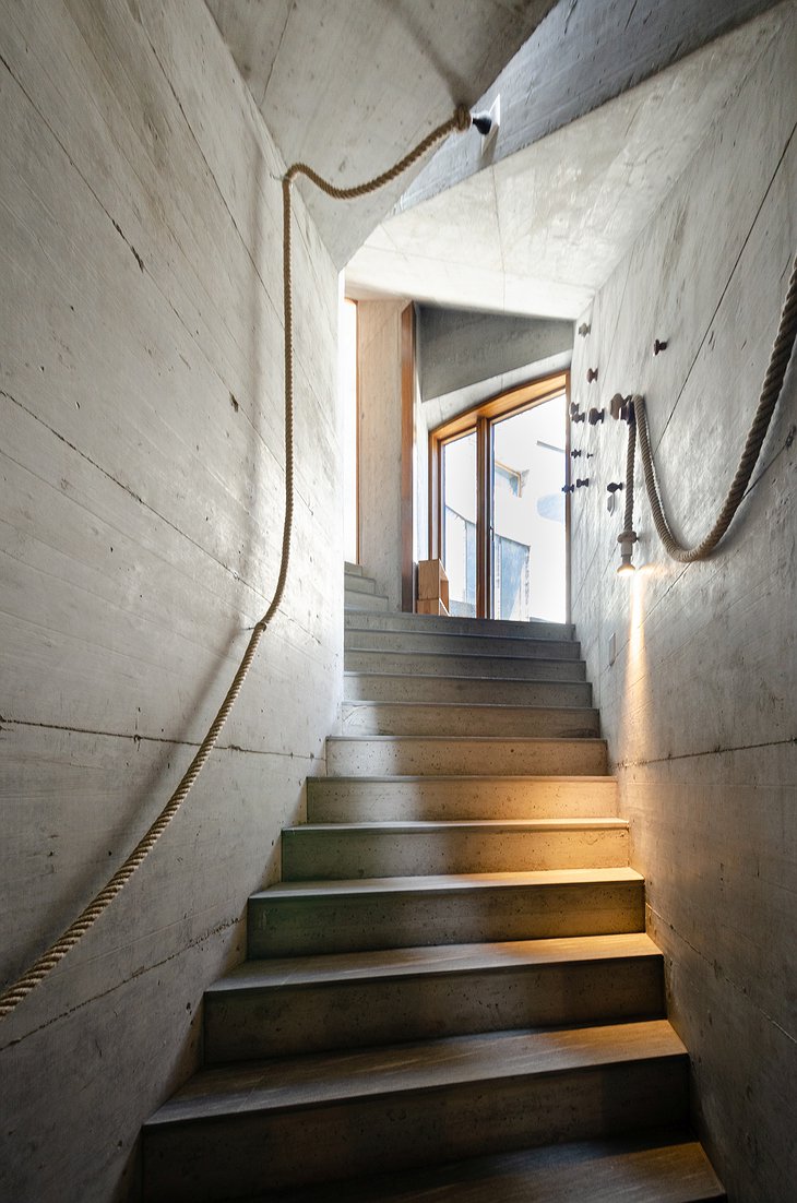 Villa Vals Concrete Staircase