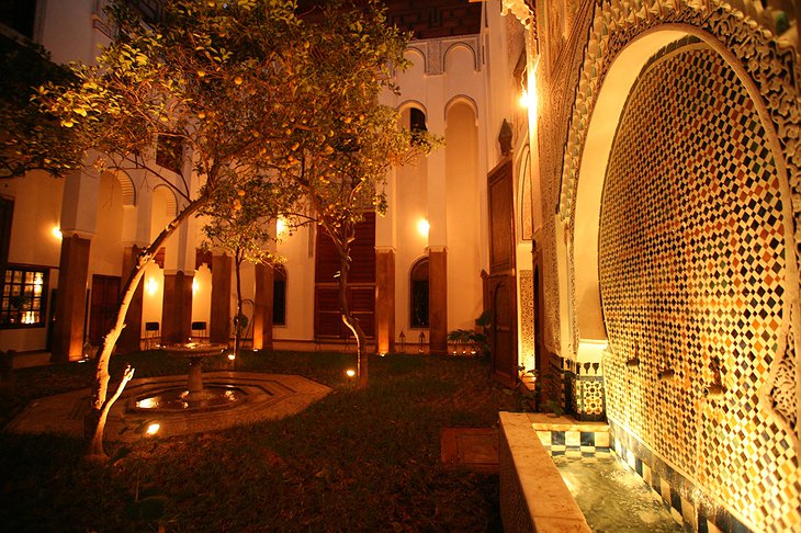 Riad Laaroussa courtyard
