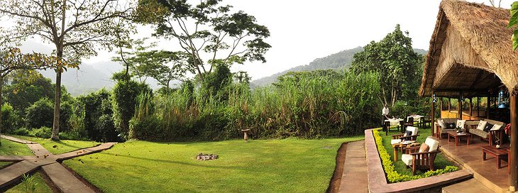 Sanctuary Gorilla Forest Camp panorama