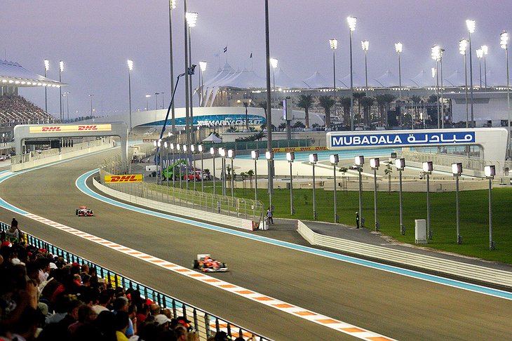 Formula 1 race on Yas Marina Circuit