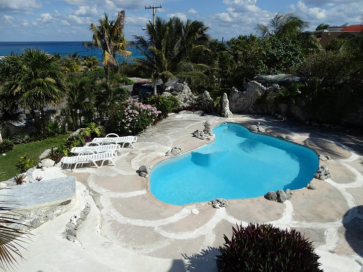 The Shell House swimming pool