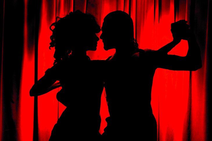 Black and red Tango dance