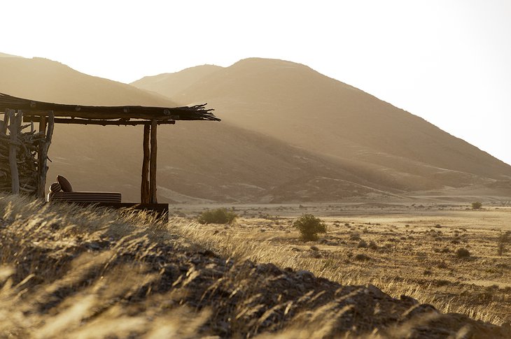 Okahirongo Elephant Lodge outdoor bed views