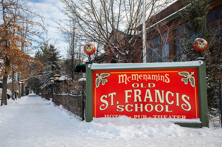 McMenamins Old St. Francis School Sign