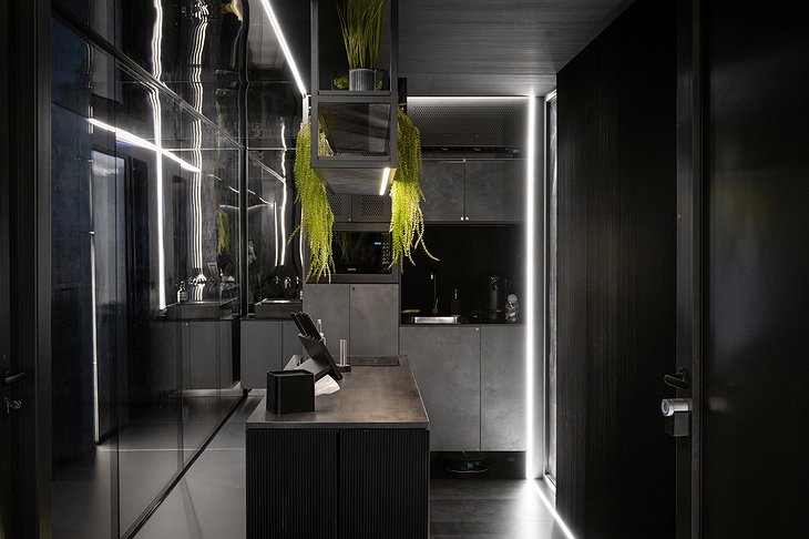 District Hive Interior Night Lights