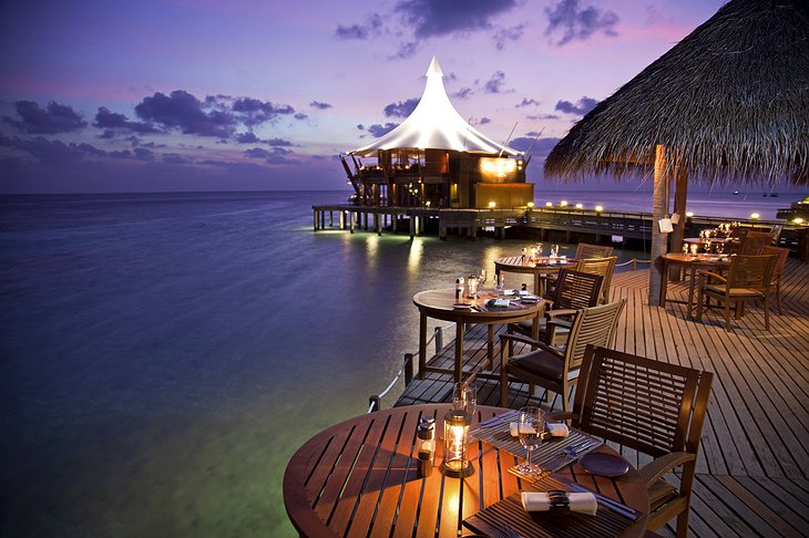 Baros Maldives Lighthouse Restaurant Evening Dining
