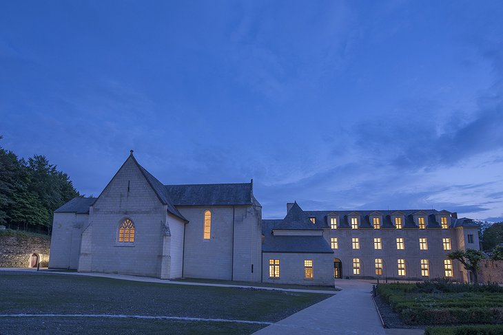 Fontevraud Hotel at night