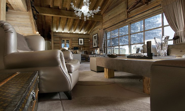 Grande Roche Chalet wooden interior