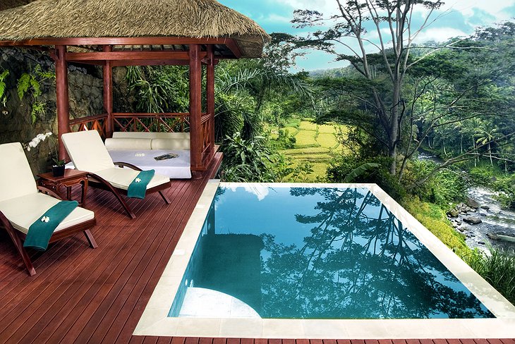 Kupu Kupu Barong Villa private pool jungle panorama