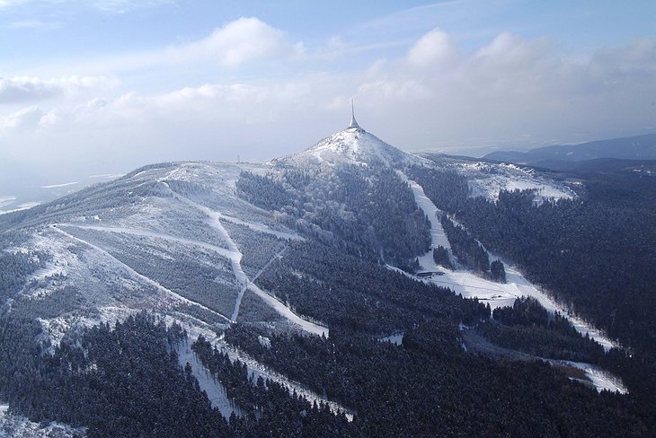 Hotel Ještěd on the top of Ještěd Mountain