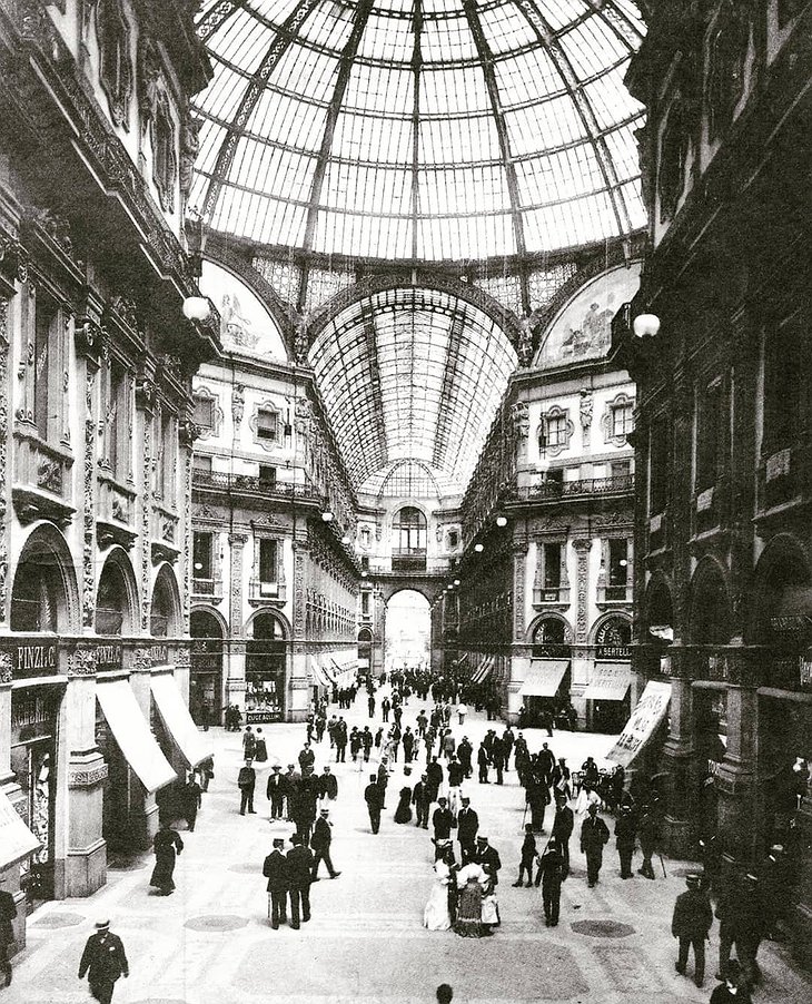 Galleria Vittorio Emanuele II In The 19th Century