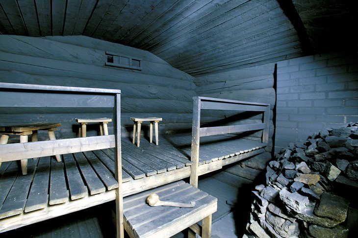 Traditional Finnish smoke sauna