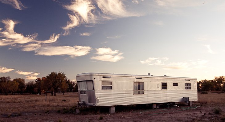El Cosmico trailer accommodation