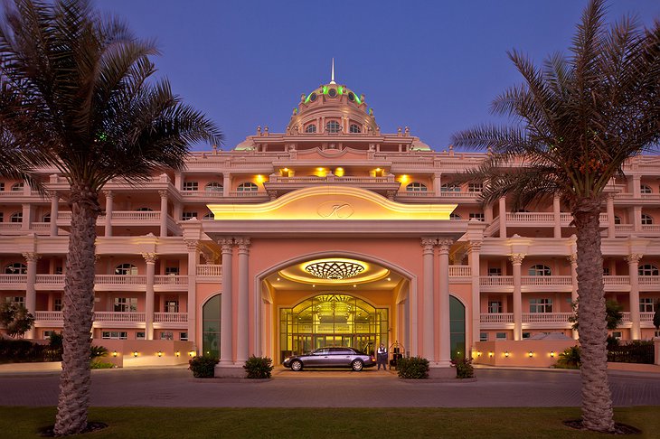 Kempinski Palm Jumeirah Maybach parked at the entrance