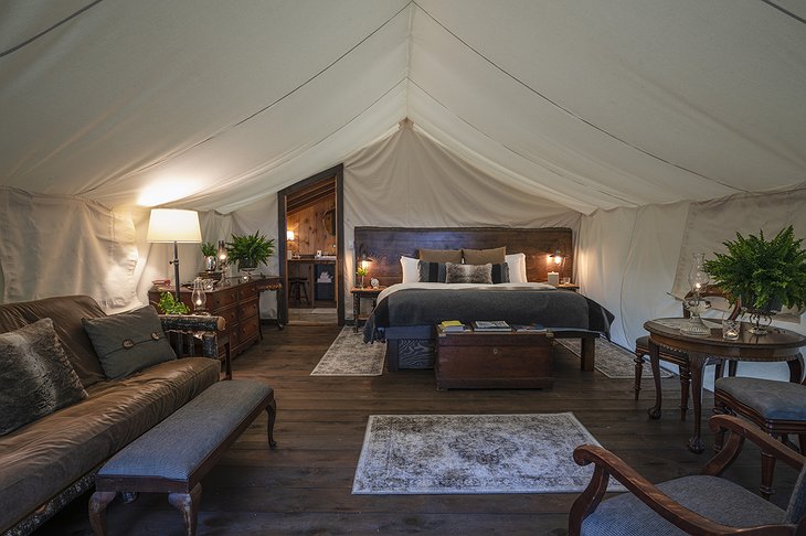 Clayoquot Wilderness Resort Ensuite Tent Interior