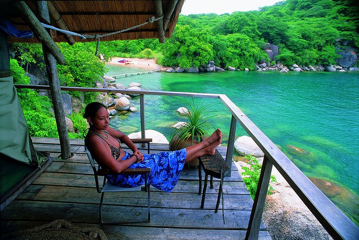 Mumbo Island woman enjoying the views