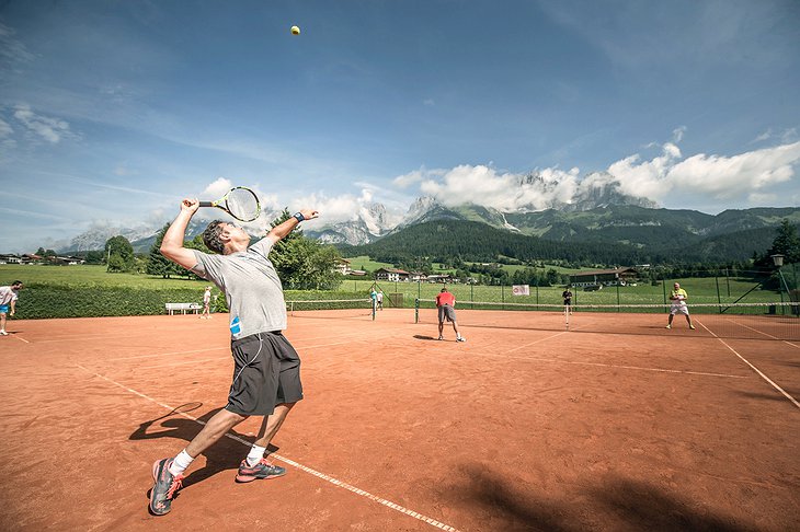 Green Spa Resort Stanglwirt Tennis Court