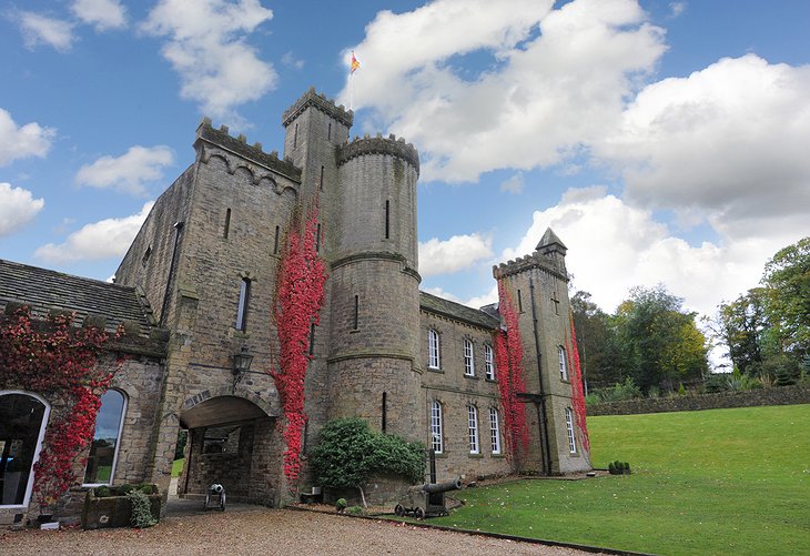 Carr Hall Castle in autumn