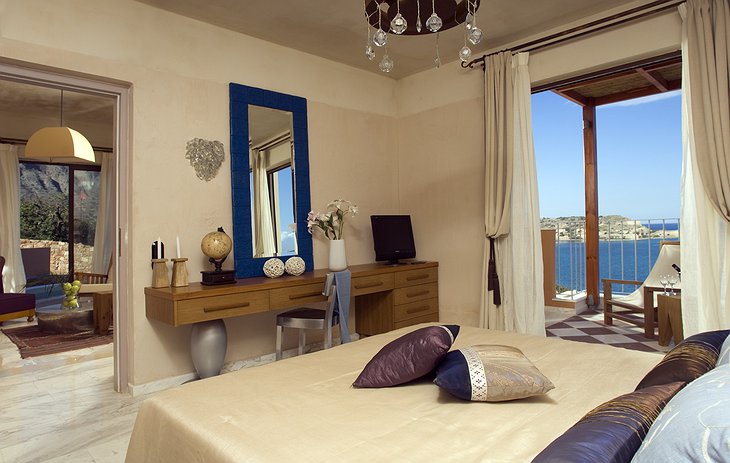 Domes of Elounda bedroom with balcony