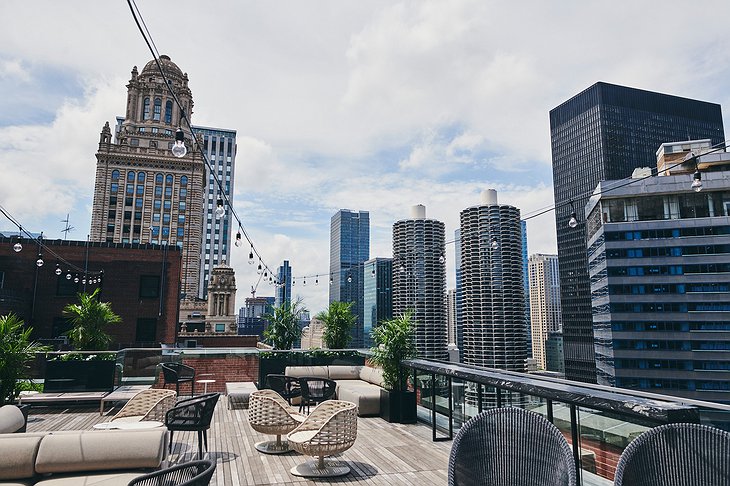 Pendry Chicago Hotel Rooftop Terrace
