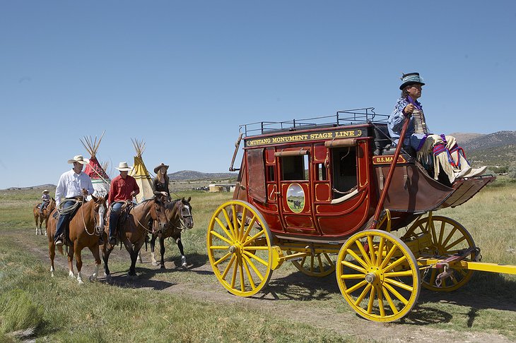 Mustang Monument Resort cart and horse riding