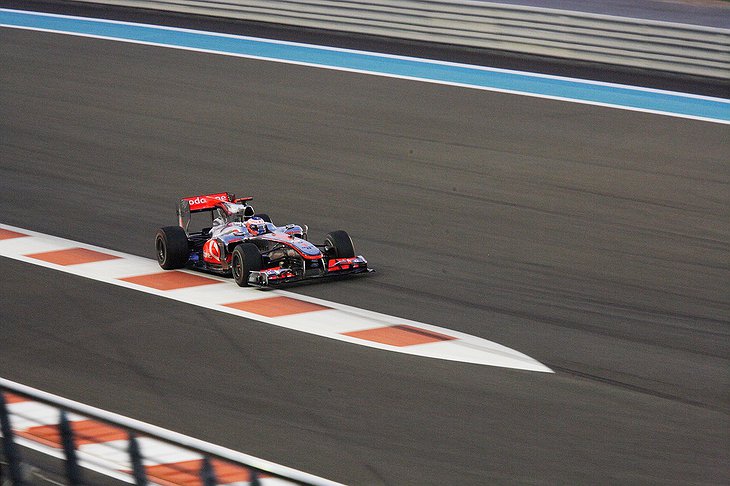 McLaren on the track