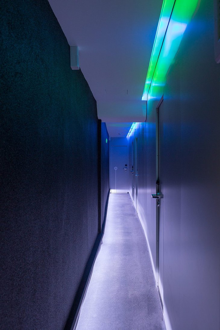 Hotel Odyssey Futuristic Corridor