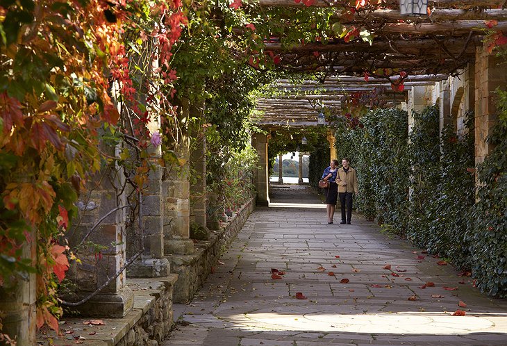 Hever Castle gardens Autumn colors