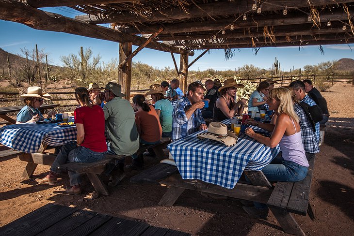 White Stallion Ranch Communal Outdoor Dining