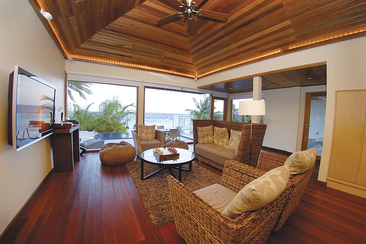 Huvafen Fushi bungalow interior