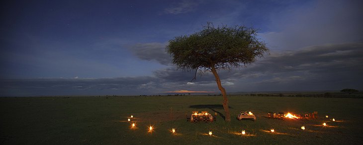 Richard's Camp evening dining