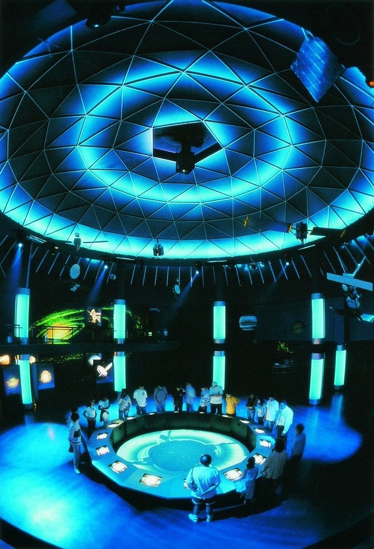 Euro Space Center futuristic hall