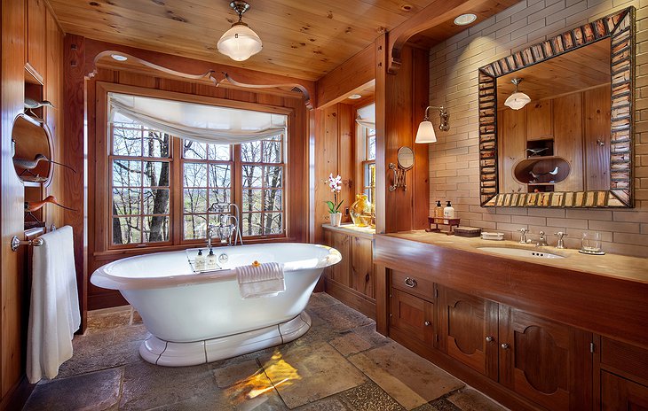 Twin Farms Chalet Cottage Bathroom