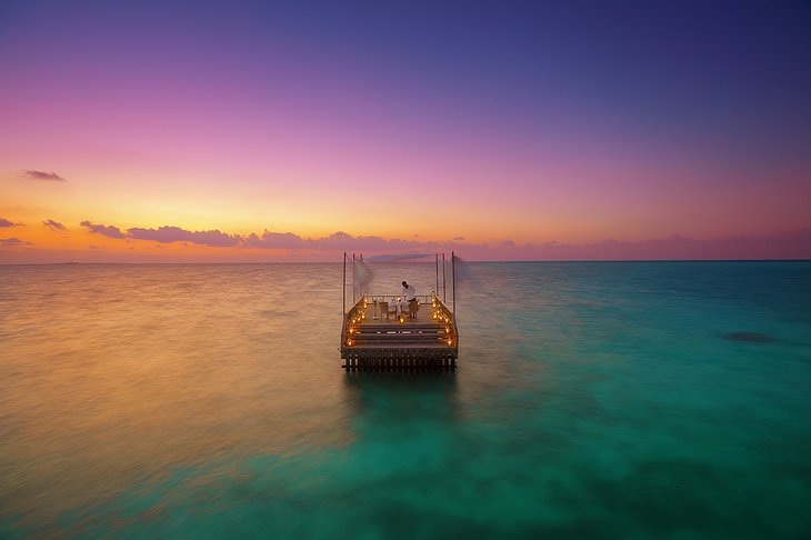 Baros Maldives Romantic Mid-Ocean Dining