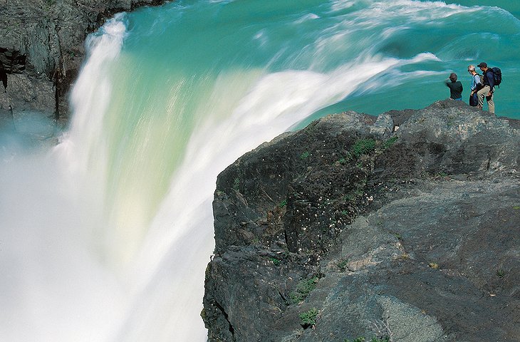 Waterfall in Torres del Paine National Park