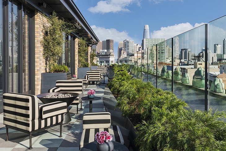 San Francisco Proper Hotel Charmaine's Rooftop Bar
